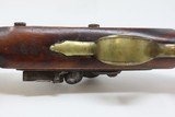Antique Joseph WESTWOOD of LONDON Brass Barrel FLINTLOCK INDIAN TRADE Pistol British with Birmingham Proofs & Brass Barrel - 9 of 18
