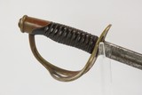 CIVIL WAR Dated Antique US MANSFIELD & LAMB Model 1860 Light Cavalry Saber American Civil War Cavalry Blade Dated 1864! - 3 of 13