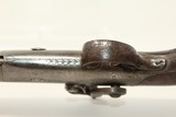 ENGRAVED Joseph Rock Cooper SAW HANDLE Pistol .45 English Made Circa 1840s Saw Handle! - 12 of 17
