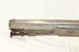 ENGRAVED Joseph Rock Cooper SAW HANDLE Pistol .45 English Made Circa 1840s Saw Handle! - 17 of 17