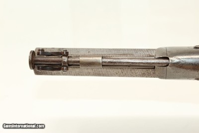 ENGRAVED Joseph Rock Cooper SAW HANDLE Pistol .45 English Made Circa 1840s Saw Handle! - Image 13 of 17