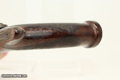 ENGRAVED Joseph Rock Cooper SAW HANDLE Pistol .45 English Made Circa 1840s Saw Handle! - Image 7 of 17