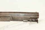 ENGRAVED Joseph Rock Cooper SAW HANDLE Pistol .45 English Made Circa 1840s Saw Handle! - 5 of 17