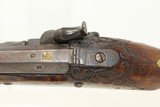 c1753 Antique JOHANN Andreas KUCHENREUTER Pistol ENGRAVED & CARVED .50 Caliber Pistol, Gold, Silver - 11 of 16