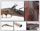 c18th Century ITALIAN “LAZARO” FLINTLOCK Pistol .48 Caliber Ornate Engraved, Carved, Gold Washed, Signed - 1 of 18