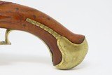c18th Century ITALIAN “LAZARO” FLINTLOCK Pistol .48 Caliber Ornate Engraved, Carved, Gold Washed, Signed - 16 of 18
