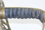 PATRIOTIC US CIVIL WAR Saber by CLAUBERG of SOLINGEN w FEDERAL EAGLES c1861 Etched Private Purchase Officer’s Sword from Prussia - 11 of 16