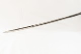 PATRIOTIC US CIVIL WAR Saber by CLAUBERG of SOLINGEN w FEDERAL EAGLES c1861 Etched Private Purchase Officer’s Sword from Prussia - 16 of 16