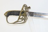 PATRIOTIC US CIVIL WAR Saber by CLAUBERG of SOLINGEN w FEDERAL EAGLES c1861 Etched Private Purchase Officer’s Sword from Prussia - 2 of 16