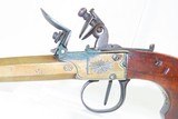 Cased Set of 2 Antique EUROPEAN FLINTLOCK Pistols SPENCER of LONDON Liege London & Liege Pistols - 7 of 25