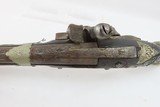 BRACE of ORNATE Antique OTTOMAN Flintlock Pistols Pair PIRATE Mediterranean Late-18th / Early 19th Century Pistols - 8 of 25
