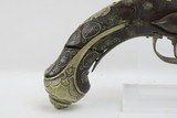 BRACE of ORNATE Antique OTTOMAN Flintlock Pistols Pair PIRATE Mediterranean Late-18th / Early 19th Century Pistols - 19 of 25