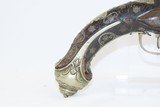 BRACE of ORNATE Antique OTTOMAN Flintlock Pistols Pair PIRATE Mediterranean Late-18th / Early 19th Century Pistols - 3 of 25