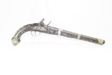BRACE of ORNATE Antique OTTOMAN Flintlock Pistols Pair PIRATE Mediterranean Late-18th / Early 19th Century Pistols - 2 of 25