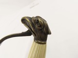 Patriotic EARLY AMERICAN Antique OFFICER’S SABER with EAGLE HEAD POMMEL IVORY Grip, Nitre Blue and GOLD Finish - 9 of 15
