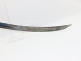 Patriotic EARLY AMERICAN Antique OFFICER’S SABER with EAGLE HEAD POMMEL IVORY Grip, Nitre Blue and GOLD Finish - 15 of 15