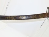 Patriotic EARLY AMERICAN Antique OFFICER’S SABER with EAGLE HEAD POMMEL IVORY Grip, Nitre Blue and GOLD Finish - 4 of 15