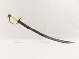 Patriotic EARLY AMERICAN Antique OFFICER’S SABER with EAGLE HEAD POMMEL IVORY Grip, Nitre Blue and GOLD Finish - 12 of 15