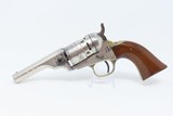 FINE, NICKEL Early CARTRIDGE COLT Revolver .38 Caliber Rimfire POCKET NAVY Made Circa 1873; Includes a Tooled Leather Holster! - 6 of 25