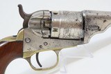 FINE, NICKEL Early CARTRIDGE COLT Revolver .38 Caliber Rimfire POCKET NAVY Made Circa 1873; Includes a Tooled Leather Holster! - 25 of 25