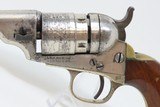 FINE, NICKEL Early CARTRIDGE COLT Revolver .38 Caliber Rimfire POCKET NAVY Made Circa 1873; Includes a Tooled Leather Holster! - 8 of 25