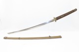 World War II SHIN-GUNTO Japanese Officer SWORD HAND-FORGED Kamikaze Marked Imperial Japanese Sword - 1 of 14