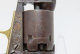 VINE ENGRAVED, CASED Antique COLT Model 1849 POCKET Revolver c1868 .31 Cal 1868 “Late Percussion Vine” Factory Scroll - 15 of 25