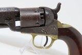 VINE ENGRAVED, CASED Antique COLT Model 1849 POCKET Revolver c1868 .31 Cal 1868 “Late Percussion Vine” Factory Scroll - 7 of 25