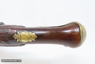 18th Century GERMANIC Antique FLINTLOCK HORSE Pistol by TANNER .61 Caliber Gorgeous Mid-1700s Prussian Military Pistol - Image 10 of 16