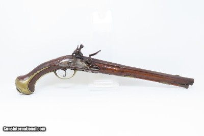 18th Century GERMANIC Antique FLINTLOCK HORSE Pistol by TANNER .61 Caliber Gorgeous Mid-1700s Prussian Military Pistol - Image 2 of 16