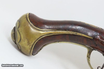 18th Century GERMANIC Antique FLINTLOCK HORSE Pistol by TANNER .61 Caliber Gorgeous Mid-1700s Prussian Military Pistol - Image 3 of 16