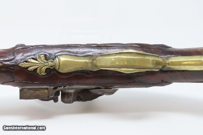18th Century GERMANIC Antique FLINTLOCK HORSE Pistol by TANNER .61 Caliber Gorgeous Mid-1700s Prussian Military Pistol - Image 8 of 16