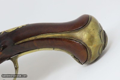 18th Century GERMANIC Antique FLINTLOCK HORSE Pistol by TANNER .61 Caliber Gorgeous Mid-1700s Prussian Military Pistol - Image 14 of 16
