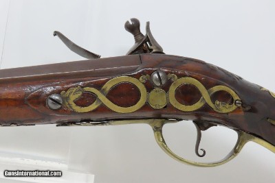 18th Century GERMANIC Antique FLINTLOCK HORSE Pistol by TANNER .61 Caliber Gorgeous Mid-1700s Prussian Military Pistol - Image 15 of 16