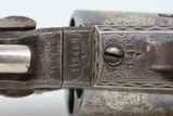 GUSTAVE YOUNG Engraved COLT Model 1849 Revolver w EAGLE/SNAKE Ivory Grips Mfrd. 1856 Germanic Scroll Engraved - 9 of 25