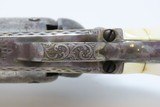 GUSTAVE YOUNG Engraved COLT Model 1849 Revolver w EAGLE/SNAKE Ivory Grips Mfrd. 1856 Germanic Scroll Engraved - 8 of 25