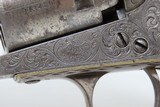 GUSTAVE YOUNG Engraved COLT Model 1849 Revolver w EAGLE/SNAKE Ivory Grips Mfrd. 1856 Germanic Scroll Engraved - 24 of 25