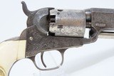 GUSTAVE YOUNG Engraved COLT Model 1849 Revolver w EAGLE/SNAKE Ivory Grips Mfrd. 1856 Germanic Scroll Engraved - 4 of 25