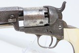 GUSTAVE YOUNG Engraved COLT Model 1849 Revolver w EAGLE/SNAKE Ivory Grips Mfrd. 1856 Germanic Scroll Engraved - 22 of 25