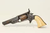 FACTORY Engraved GOLD Washed COLT 1855 “ROOT” POCKET Revolver w Ivory Grips Colt’s Distinctive SIDE-HAMMER Revolver Made 1859 - 2 of 19