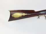 .475 Caliber SMOOTHBORE Antique Half Stock Long Rifle HENRY PARKER Lock Nice Plains Rifle with Brass Décor! - 4 of 25