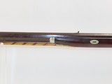 .475 Caliber SMOOTHBORE Antique Half Stock Long Rifle HENRY PARKER Lock Nice Plains Rifle with Brass Décor! - 22 of 25