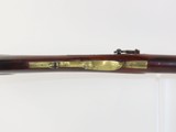 .475 Caliber SMOOTHBORE Antique Half Stock Long Rifle HENRY PARKER Lock Nice Plains Rifle with Brass Décor! - 10 of 25