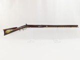 .475 Caliber SMOOTHBORE Antique Half Stock Long Rifle HENRY PARKER Lock Nice Plains Rifle with Brass Décor! - 3 of 25