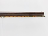 .475 Caliber SMOOTHBORE Antique Half Stock Long Rifle HENRY PARKER Lock Nice Plains Rifle with Brass Décor! - 7 of 25