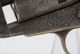 GUSTAVE YOUNG Engraved Antebellum COLT Model 1851 NAVY Revolver ft. DOGS Manufactured in 1856 in Hartford, Connecticut! - 6 of 23