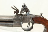 RARE Antique 4- BARREL Tap Action FLINTLOCK Pistol ENGRAVED Turn of the Century Self Defense Pistol! - 5 of 19