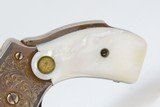 1906 ENGRAVED GOLD Nickel MOTHER-OF-PEARL .38 S&W Safety Hammerless Revolver
With Smith & Wesson Archive Letter! - 4 of 25