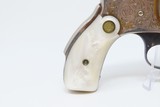 1906 ENGRAVED GOLD Nickel MOTHER-OF-PEARL .38 S&W Safety Hammerless Revolver
With Smith & Wesson Archive Letter! - 19 of 25