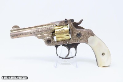 Cased, Lettered NEW YORK Engraved SMITH & WESSON .32 S&W REVOLVER Gold Silver Shipped to Marcus Hartley in New York City 1909 - Image 6 of 22